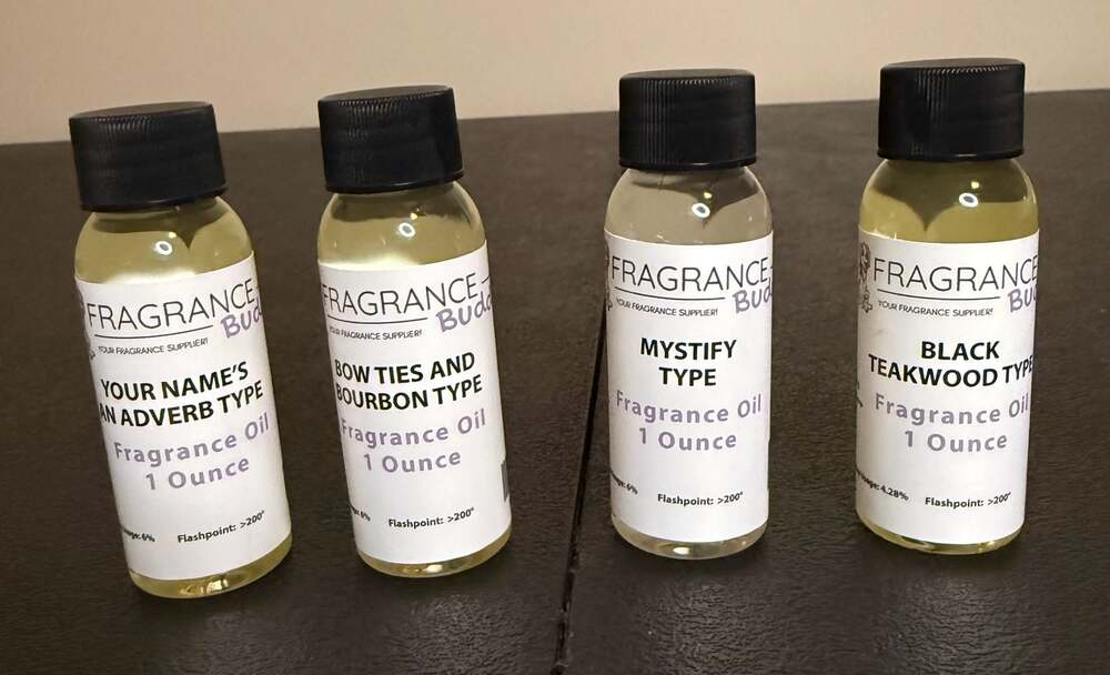 Set of 4 Fragrance Buddy 1 Ounce Fragrance Oils